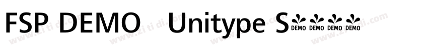 FSP DEMO   Unitype S字体转换